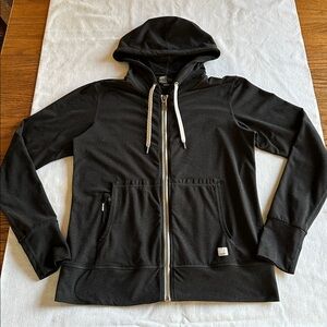 Vuori Women's Halo Performance Hooded Zip Up Jacket S Black Heather